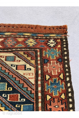 	Very fine shahsevan soumac bagface circa 1870,in very good condition,size 55x55cm                      