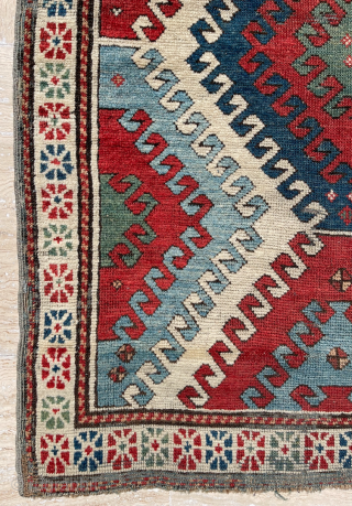 Mid 19th Century Caucasian Bordjalou Rug size 152x205 cm                        