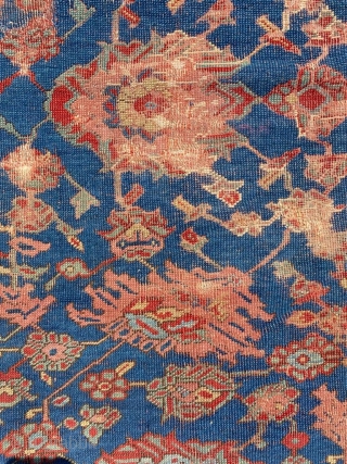 Early 17th Century Oushak Rug Fragment Size: 60x110 cm                        
