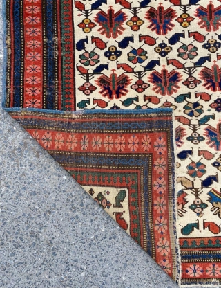 Shirvan Kuba Rug Circa 1860’s Size: 90x155 cm                         