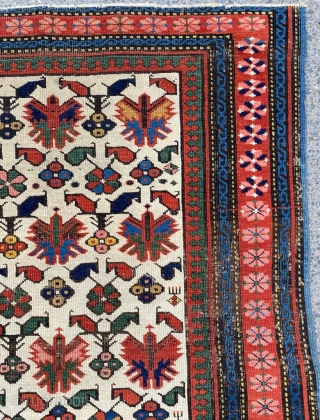 Shirvan Kuba Rug Circa 1860’s Size: 90x155 cm                         