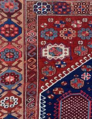 18th Century Sivas Rug Fragment Size: 130x140 cm                         