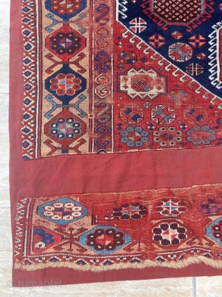 18th Century Sivas Rug Fragment Size: 130x140 cm                         
