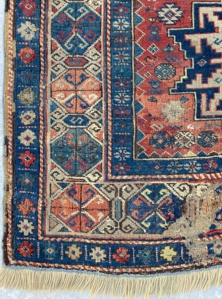 Shirvan Lezgi Rug it has dated 1865 Size: 95x150 cm                       