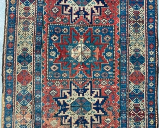 Shirvan Lezgi Rug it has dated 1865 Size: 95x150 cm                       