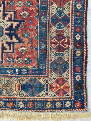 Shirvan Lezgi Rug it has dated 1865 Size: 95x150 cm                       
