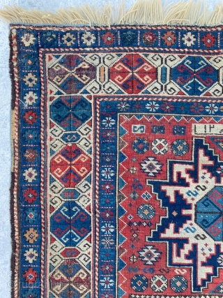 Shirvan Lezgi Rug it has dated 1865 Size: 95x150 cm                       