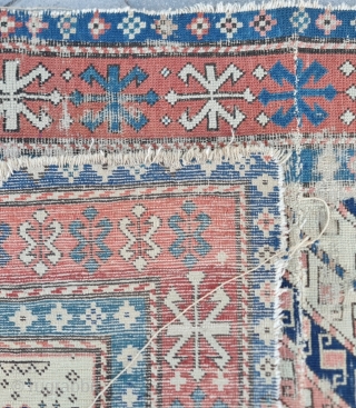 Size :87 x 152 cm,
Old kazakh.
 If you do not get an answer when you ask directly, my alternative e-mail address is; arisoylarmobilya@gmail.com vintagerugsra51@gmail.com . There may be a system error, i  ...