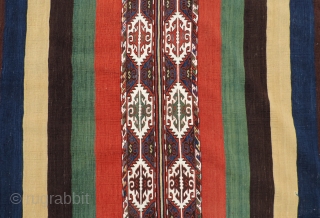 Spectacular 19th century East Anatolian Ala Chuval in unused, mint condition.  It has flawless, brilliant color and is the only complete - fresh off the loom - double ala chuval I  ...