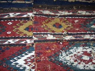 Mafrash panel.  A bit battered, and some repairs (see third photo).  But, very saturated colors and crisp drawing.  An above-average example in below-average condition.  Check out my other  ...