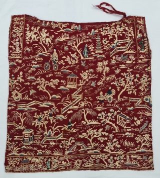 Cheena-Cheeni no Jhablo or Jhablo (Blouse) of Parsi Community From Surat Gujarat India. 

The pattern Elements of this Jhabla is related to a folk Tale. 

The garden scene is filled with repeats of a variety of flowering trees,  ...