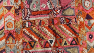 From Sonny Berntssons collection:
No 707 Marash Arab embroidery, Iraq. 167 x 237 cm
From the area between Euphrat and Tigris.
Good condition, no holes.
More info if you ask.
NOTE: E-mails are not always delivered to  ...
