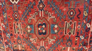 From Sonny Berntssons collection:
No 519 NV Persia Soudj Bulach circa 1880
107 x 365 cm, soft wool circa 10 cm
Repaired in one short end as can seen on photo
The rest is in mint  ...