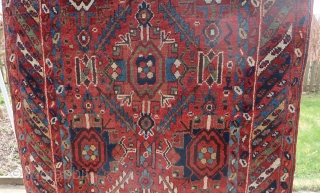 From Sonny Berntssons collection:
No 519 NV Persia Soudj Bulach circa 1880
107 x 365 cm, soft wool circa 10 cm
Repaired in one short end as can seen on photo
The rest is in mint  ...