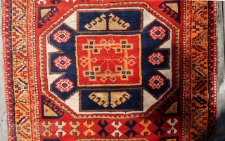 From Sonny Berntssons collection:
No 155 Adiyaman divan EA kurdish rug.
Sony estimated it to circa 1890.
The orange colour is syntetic, maybe also some red, but it is a lovely item.
Size: 99 x 345  ...