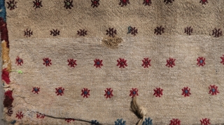 From Sonny Berntssons collection:
No 216 Central Anatolia Sivrihisar minder yastik (pillow to sit on) fragment.
Circa mid 19th cent. 55 x 97 cm complete with backside as seen on detail photo.
More info or  ...