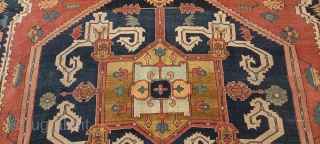 Antique Serapi Bakshaish oversize

580x410cm


Very good condition
Three repairs spot.



                         