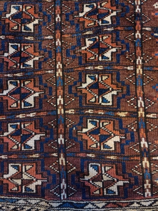 Very antique atypique kurdish gouchan rug, probably made from turkmen diaspora 

end of 19th

perfect state                  