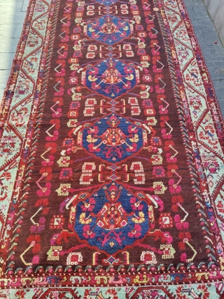 Exceptionnal big runner oversize Anatolian komurcu kula
End of 19th
Perfect condition. Full pile
440x160cm                     