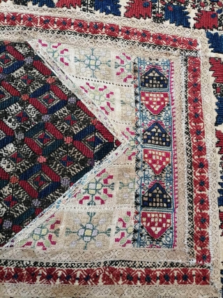 Rare and great Macedonian/ Bulgarian/ Greek  ortoman18th silk embroydery                       