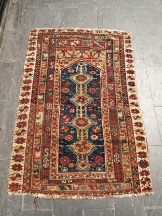 Small antique Makri Anatolian rug fragment prayer rug

Good condition except missing end                     