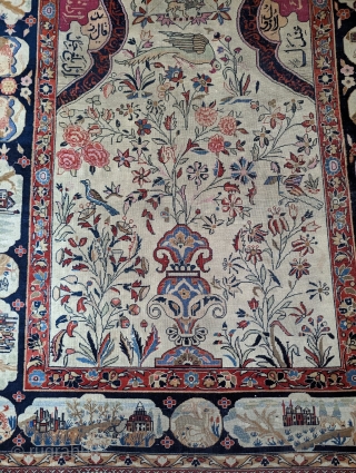 Antique keshan quajar
150x110
Early 20th                             