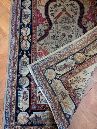 Antique keshan quajar
150x110
Early 20th                             