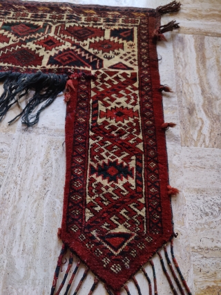 Antique kapunuk Turkmen, with original passementery. Ersari/yomut. End of 19th                       