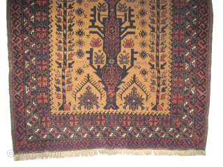 
Belutch prayer asymmetric knotted circa 1935 semi antique, 126 x 83 cm  carpet ID: BRDI-62
 The knots, the warp and the weft threads are hand spun wool. The selvages are woven  ...
