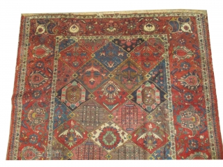 
Baktiar Persian knotted circa 1922 antique, 212 x 300 cm, carpet ID: P-6243
Minor places to be knotted.                