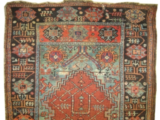 
Konya Ladik Anatolian, knotted circa 1890 antique, collectors item, 129 x 98 cm, ID: K-3148
In good condition, thick pile, soft, the edges have minor problems. The knots, the warp and the weft  ...