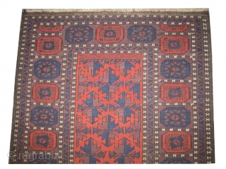	

Belutch Persian knotted circa in 1915 antique, collector's item, 155 x 99 (cm) 5' 1" x 3' 3"  carpet ID: E-200
The black knots are oxidized, the knots are hand spun wool,  ...