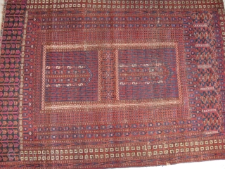 Pende / Saryk Ensi, (150x111cm) 4\'11\" x 3\'9\" great Ensi, 2nd half 19th, all dyes good.                 