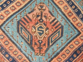 MESHKIN or Baksheysh  antique piece knotted in the district Azeri
of Persia. In good condition. All wool and all natural dyes.
A lot of influence from other district of Caucasus and Persia
you can  ...