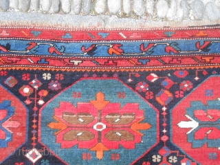 One of my collectors' friend has named this Kazakh "carpet LUNA-PARK".
Yes, it is so and it is okay! Kazakh knotted by Armenian people in
the Caucasus region near the Karabagh. Fine knot and  ...