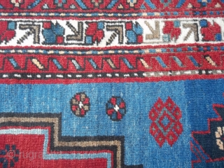 KAZAKH antique in very good condition. All wool and beautiful colors.
Amazing design for this CAUCASUS carpet. Size  cm. 240
 x 141 cm.
Maybe from the village or Borchalu. Professionally washed.
More info and  ...
