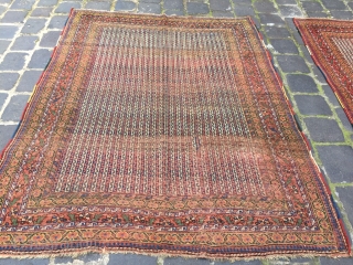 two similar rugs from afshar or could be khamseh south Persia size 190x140 cm
low pile one of them the condition is better           