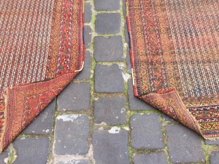 two similar rugs from afshar or could be khamseh south Persia size 190x140 cm
low pile one of them the condition is better           
