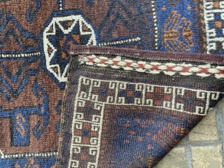 A pair of balush bagface in good condition size 85x85 cm circa 1900                    
