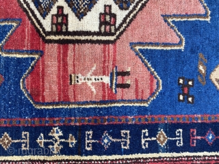 Decorative mazlakhan with unusual border and lovely details size 200x130 cm                      