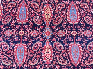very fine mishen malayer circa 1920 very good condition with unusual design size 200x135 cm                  