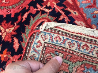 very fine mishen malayer circa 1920 very good condition with unusual design size 200x135 cm                  