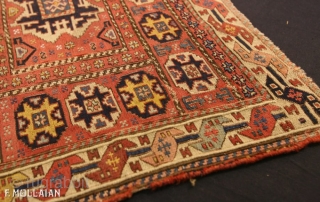 Antique Persian Shahsavan Bag Rug, ca. 1880

58 × 47 cm (1' 10" × 1' 6")                  