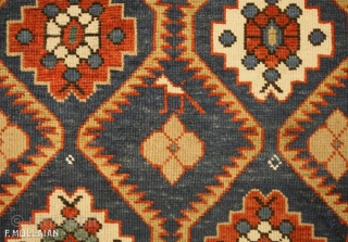 Beautiful Antique Caucasian Shirvan Rug, 1880-1900,
182 × 122 cm (5' 11" × 4' 0")
                   