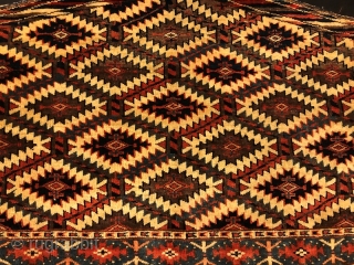 Antique yamut asmalik in good conditon with tassel ,112 x 64 cm                     