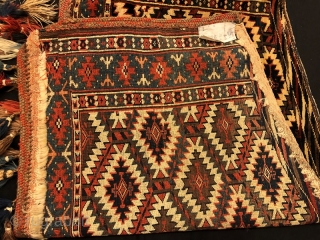 Antique yamut asmalik in good conditon with tassel ,112 x 64 cm                     