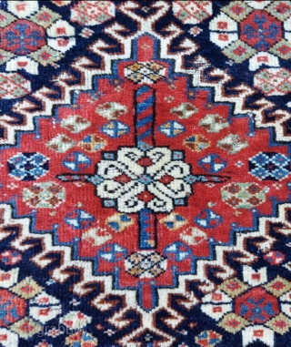 19th. Century Persian Qashqai Bag face size 42 x 49 cm                      