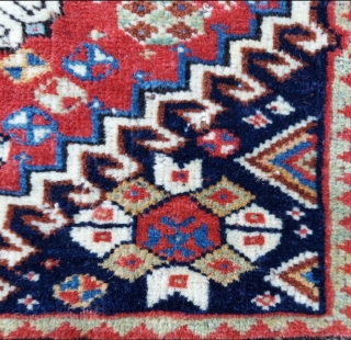 19th. Century Persian Qashqai Bag face size 42 x 49 cm                      