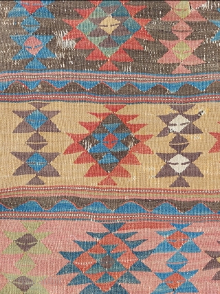 Early 19th. Century Shahsevan Kilim size:154 x 334cm                         
