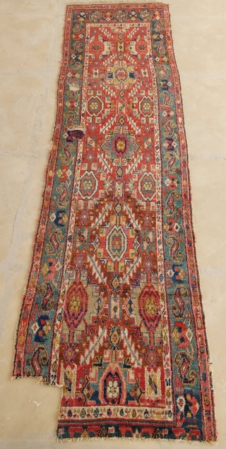 Persian Shahsevan Runner circa 1800 size:95 x 338 cm                        